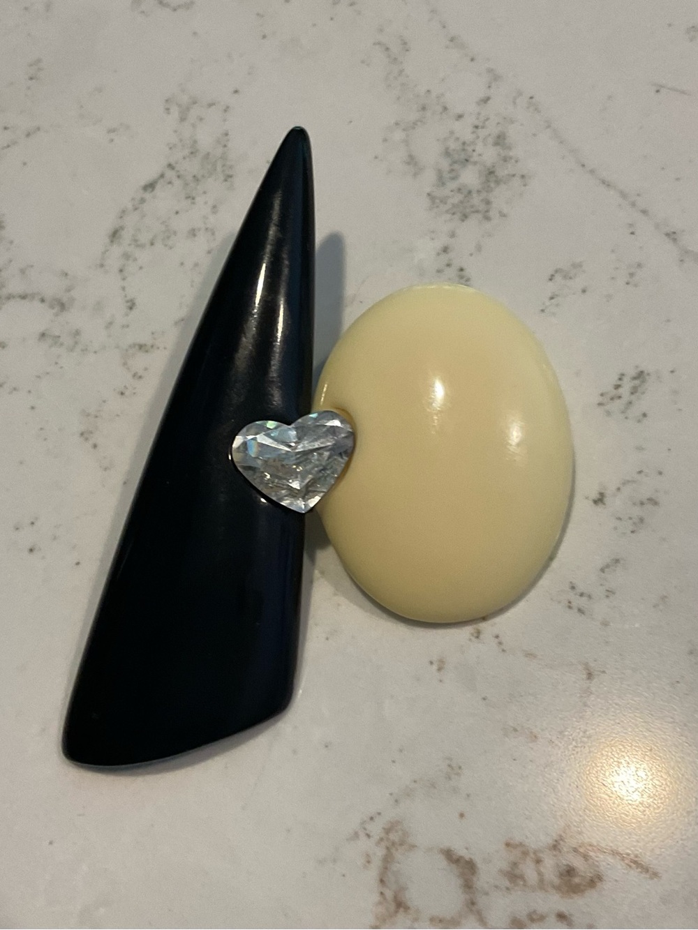 Vintage WENDY GELL Lucite Geometric Brooch/Pin signed 80โs